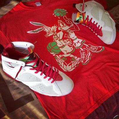 Lacets Laced Up x Air Jordan 7 "Hare"