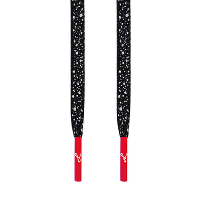 Black Cement Laces x Red Aglets